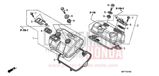 COUVERCLE DE CULASSE XL700VAB de 2011